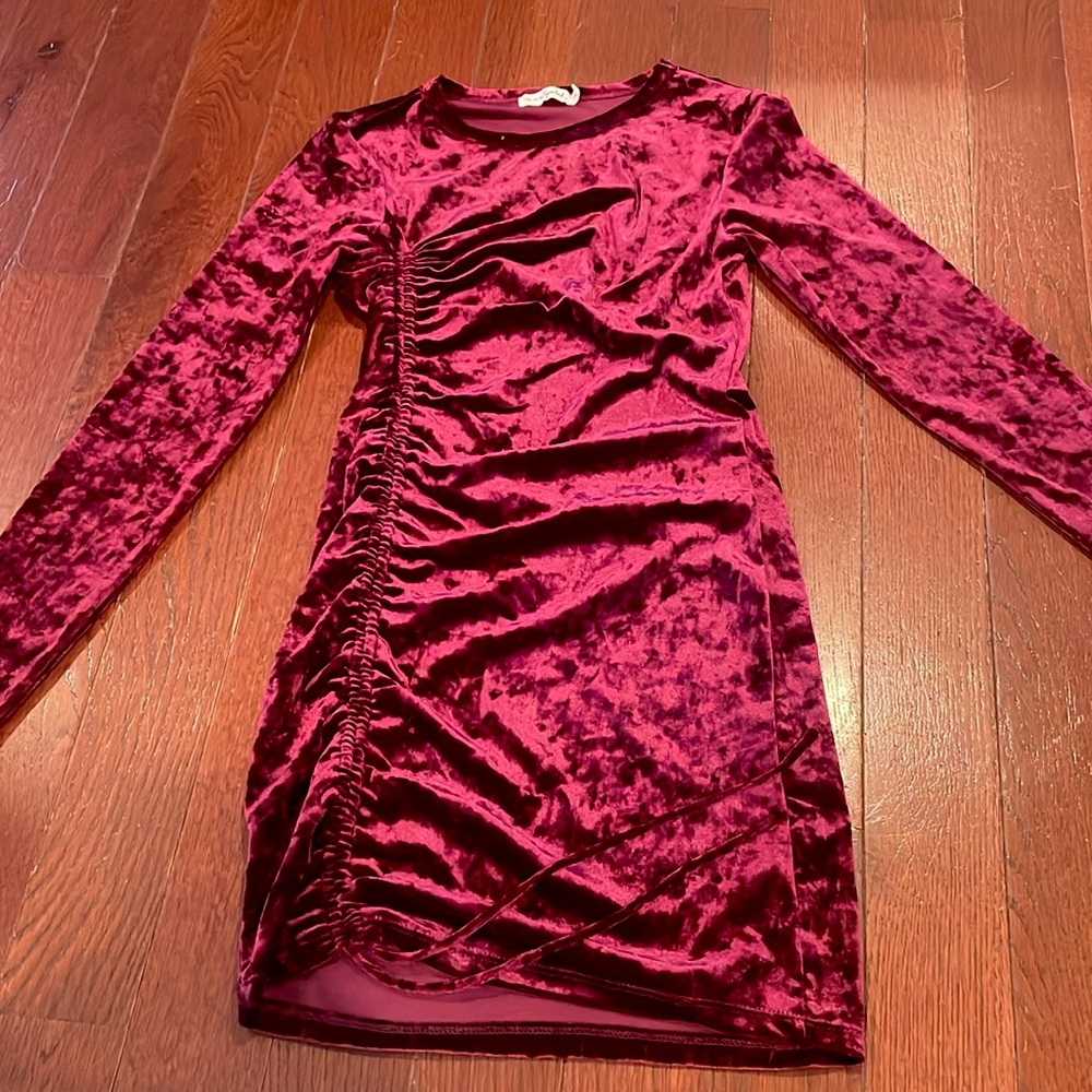 velvet tight dress
